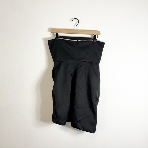 NWT Adeirlina All Flash Everything Strapless Mini Dress Black Jewel Medium - Picture 3 of 7